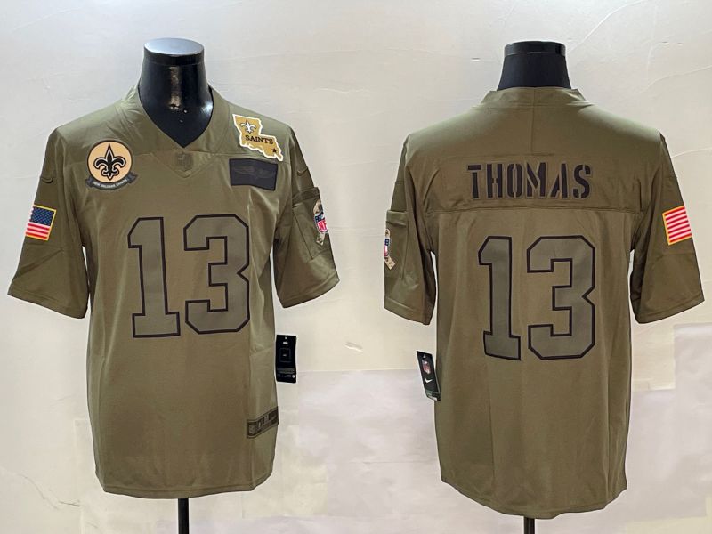 Men New Orleans Saints #13 Thomas Green 2024 Nike Limited NFL Jersey style 01082->new orleans saints->NFL Jersey